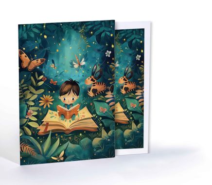 Işıklı Kitap Macerası, Özel Tasarım Kılıflı A4 Poster