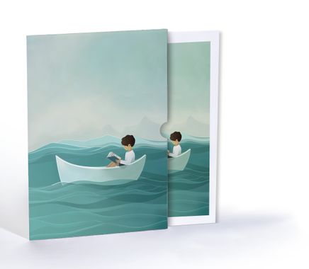 Kitapla Deniz Seyahati, Özel Tasarım Kılıflı A4 Poster