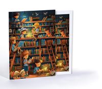 Kitapların Büyülü Dünyası, Özel Tasarım Kılıflı A4 Poster