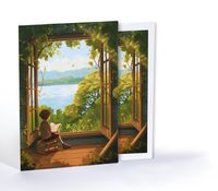 Kitaplarla Doğaya Açılan Pencere, Özel Tasarım Kılıflı A4 Poster