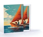 Maviliklerde Kitap Keyfi, Özel Tasarım Kılıflı A4 Poster