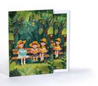 Ormanda Kitap Keyfi, Özel Tasarım Kılıflı A4 Poster