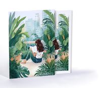 Şehirdeki Saklı Bahçe, Özel Tasarım Kılıflı A4 Poster