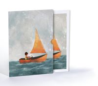 Yelkenliyle Düşlere, Özel Tasarım Kılıflı A4 Poster