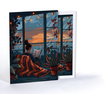 Akşam Huzuru Kelimeleri, Özel Tasarım Kılıflı A4 Poster