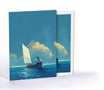 Yelkenliyle Kitap Yolculuğu, Özel Tasarım Kılıflı A4 Poster