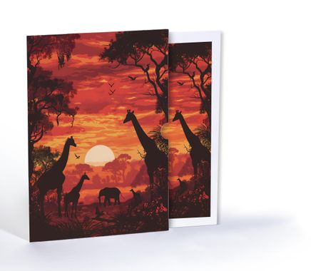 Vahşi Yaşamda Serenat, Özel Tasarım Kılıflı A4 Poster