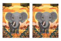 Sevimli Fil, Özel Tasarım Kılıflı A4 Poster