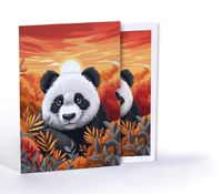 Ormanların Sevimlisi Panda, Özel Tasarım Kılıflı A4 Poster
