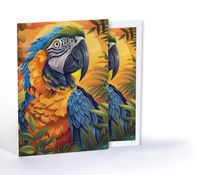 Ormanın Şarkıcısı Papağan, Özel Tasarım Kılıflı A4 Poster