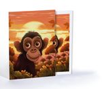 Neşeli Şempanze, Özel Tasarım Kılıflı A4 Poster