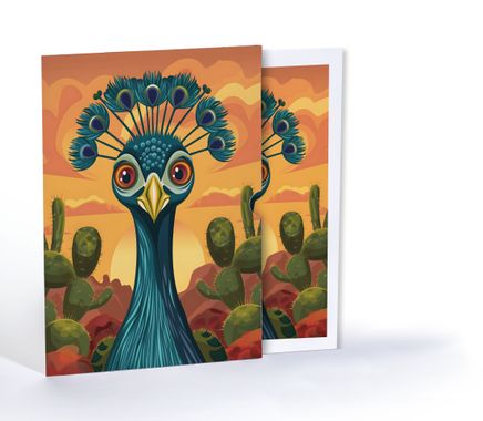 Majesteleri Tavuskuşu, Özel Tasarım Kılıflı A4 Poster