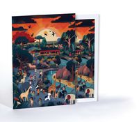 Gün Batımı Safarisi, Özel Tasarım Kılıflı A4 Poster