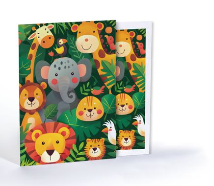 Doğanın Neşeli Yüzleri, Özel Tasarım Kılıflı A4 Poster