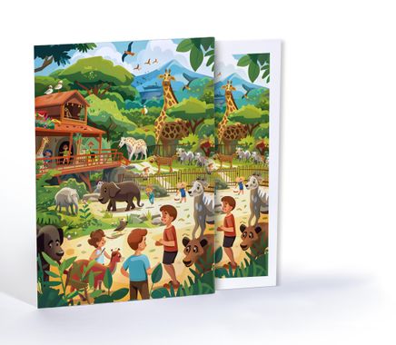 Doğada Oyun Zamanı, Özel Tasarım Kılıflı A4 Poster