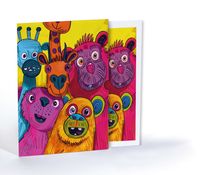 Çizgi Hayvanlar, Özel Tasarım Kılıflı A4 Poster