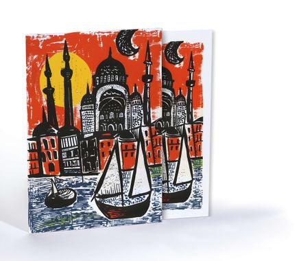 İstanbul'da Gün Batımı, Özel Tasarım Kılıflı A4 Poster