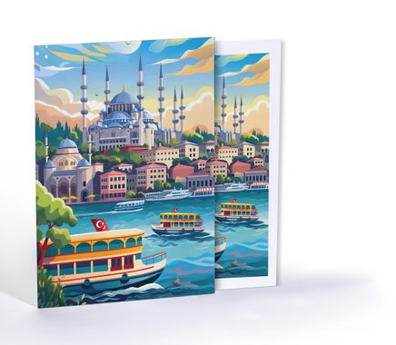 İstanbul Boğazının Nefesi, Özel Tasarım Kılıflı A4 Poster