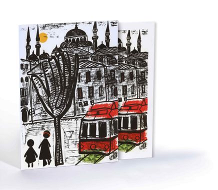 İstanbul'da Bir Güneş, Özel Tasarım Kılıflı A4 Poster