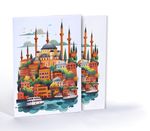 İstanbul'un Silüeti, Özel Tasarım Kılıflı A4 Poster