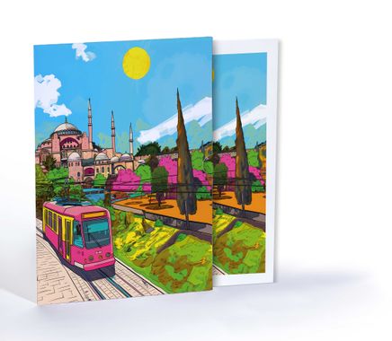 Minarelerin Altında, Özel Tasarım Kılıflı A4 Poster