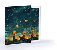 Kitaplar Arasında Küçük Prens, Özel Tasarım Kılıflı A4 Poster