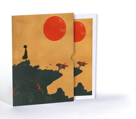 Küçük Prens ve Kırmızı Ufuk, Özel Tasarım Kılıflı A4 Poster