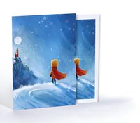 Küçük Prens ve Kış Masalı, Özel Tasarım Kılıflı A4 Poster