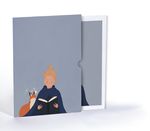 Küçük Prens ve Tilki Kitap Okurken, Özel Tasarım Kılıflı A4 Poster