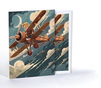 Küçük Prens'in Gece Uçuşu, Özel Tasarım Kılıflı A4 Poster