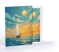 Küçük Prens'in Yelkenli Masal, Özel Tasarım Kılıflı A4 Poster