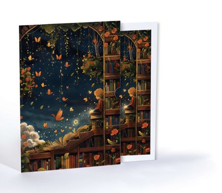 Küçük Prens'in Yıldızlı Kütüphanesi, Özel Tasarım Kılıflı A4 Poster