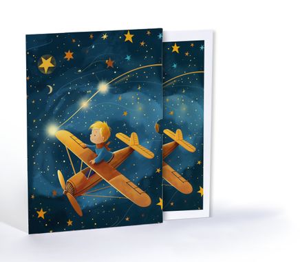 Küçük Prens'in Yolculuğu, Özel Tasarım Kılıflı A4 Poster