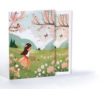 Çiçek Bahçesinde Gezinti, Özel Tasarım Kılıflı A4 Poster