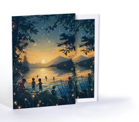 Göl Kenarında Sihirli Anlar, Özel Tasarım Kılıflı A4 Poster