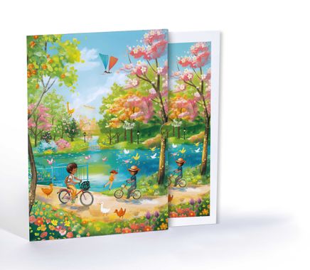 Neşeli Parkta Bir Gün, A4 Poster (GGK-PF020)