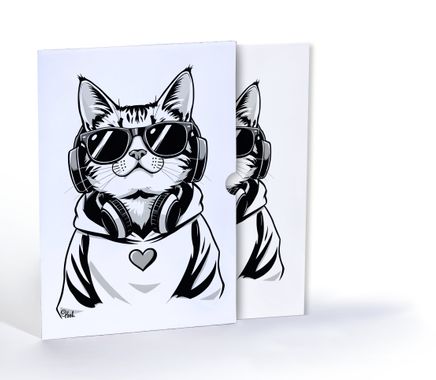 Cool Kedi, A4 Poster (GGK-PK030)