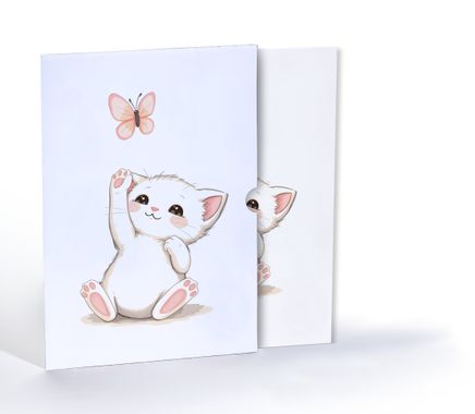 Kelebekle Oyun, Özel Tasarım Kılıflı A4 Poster