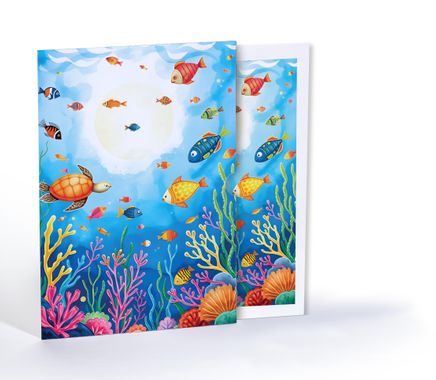 Renkli Deniz, A4 Poster (GGK-PK046)