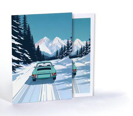 Karlı Dağ Sürüşü, A4 Poster (GGK-PK079)