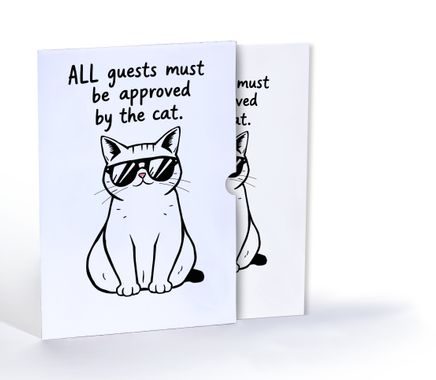 Kedi Kuralları, A4 Poster (GGK-PK080)