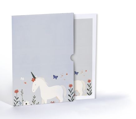 Çiçek Bahçesinde Unicorn, A4 Poster (GGK-PG002)