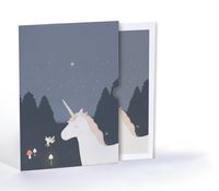 Gece Masalında Unicorn, A4 Poster (GGK-PG006)