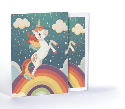 Gökkuşağının Unicornu, A4 Poster (GGK-PG008)