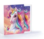 Gökkuşağı ve Unicorn, A4 Poster (GGK-PG009) 