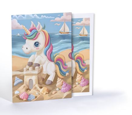 Kumda Oynayan Unicorn, A4 Poster (GGK-PG014)