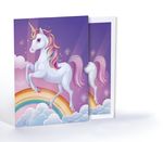 Pembe Unicorn, A4 Poster (GGK-PG017)