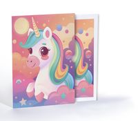 Renkli Rüyaların Unicornu, A4 Poster (GGK-PG018)