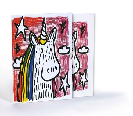 Renkli Unicorn, A4 Poster (GGK-PG019)