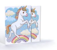 Unicorn Bulutların Üstünde, A4 Poster (GGK-PG021)
